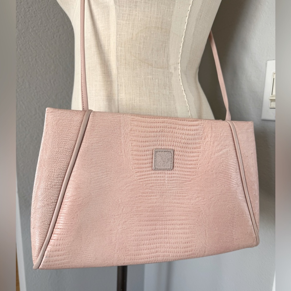 Vintage Anne Klein by Calderon Lizard Textured Crossbody / Clutch